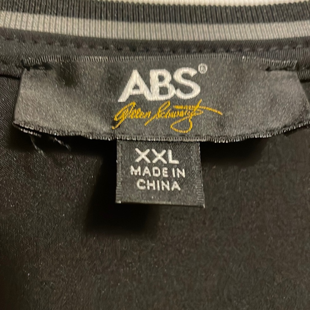 ABS sleeveless sheath dress in black with white trim - Picture 5 of 5